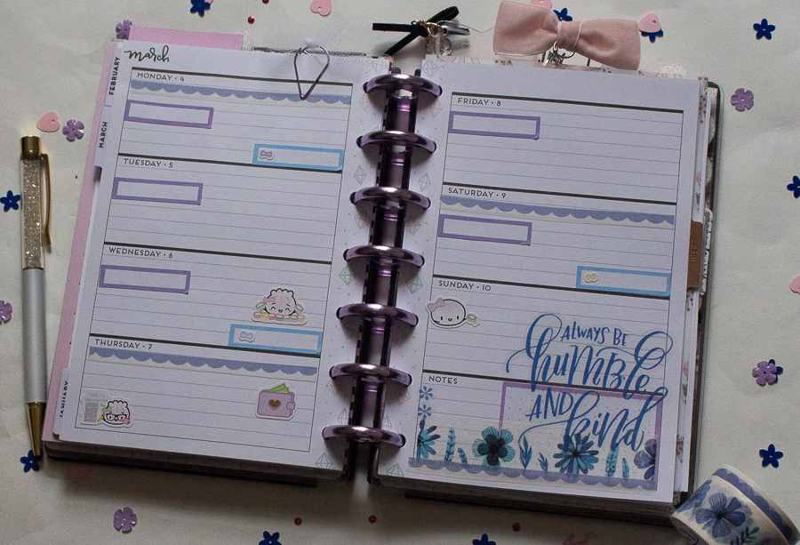 Mini Happy Planner Weekly Spread | Created by Jen Blog