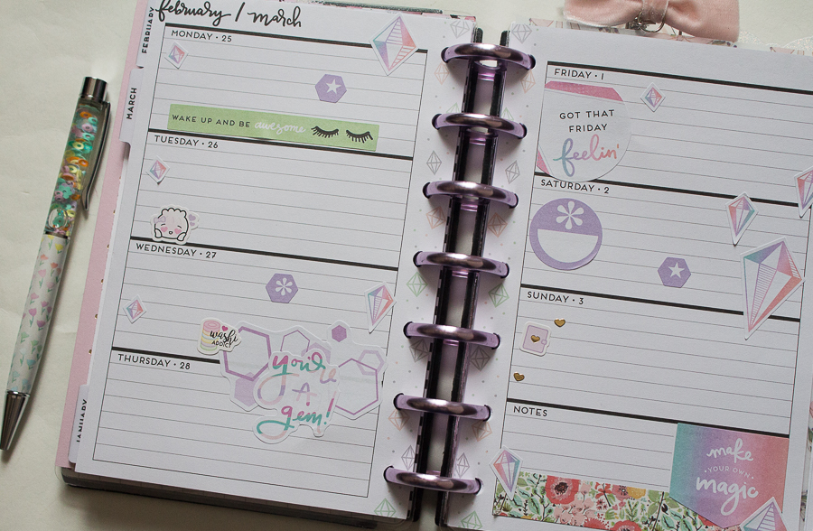 Mini Happy Planner Weekly Spread | Created by Jen Blog