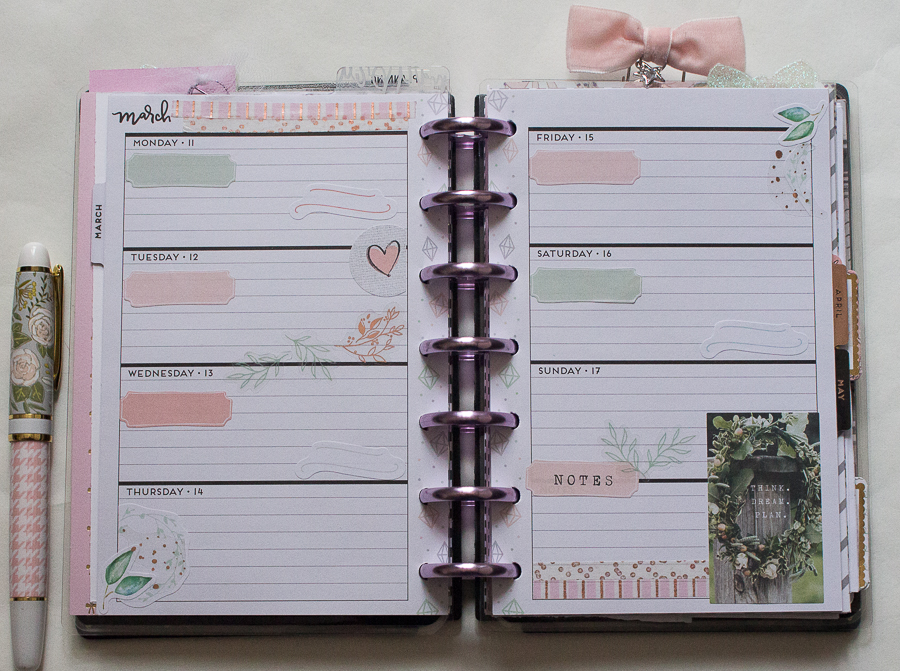 Mini Happy Planner Weekly Spread | Created by Jen Blog