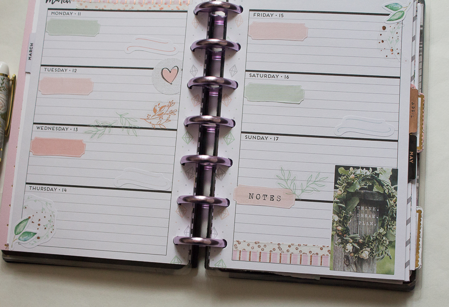 Mini Happy Planner Weekly Spread | Created by Jen Blog