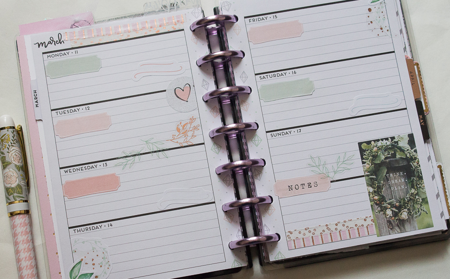 Mini Happy Planner Weekly Spread | Created by Jen Blog