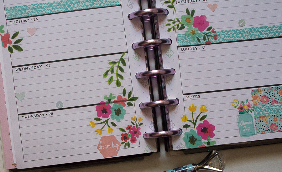 Mini Happy Planner Weekly Spread | Created by Jen Blog