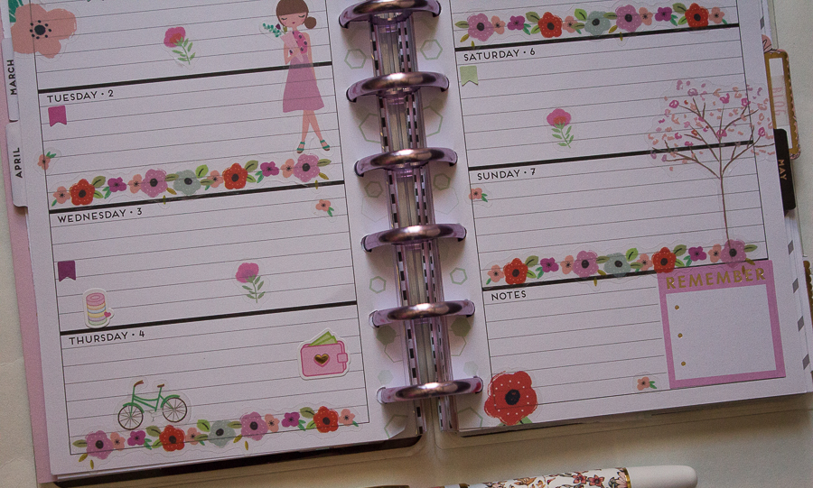 Mini Happy Planner Weekly Spread | Squad Goals | Created by Jen Blog