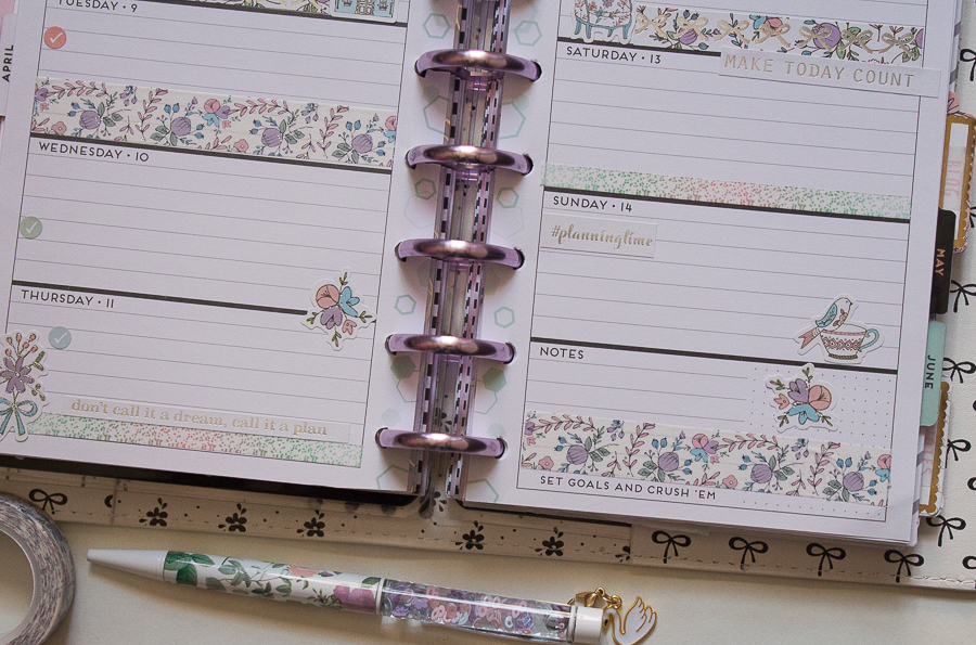Mini Happy Planner Weekly Spread | Created by Jen Blog