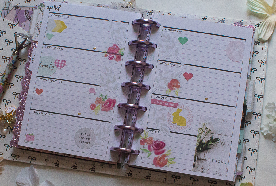 Easter Mini Happy Planner Spread | Created by Jen Blog