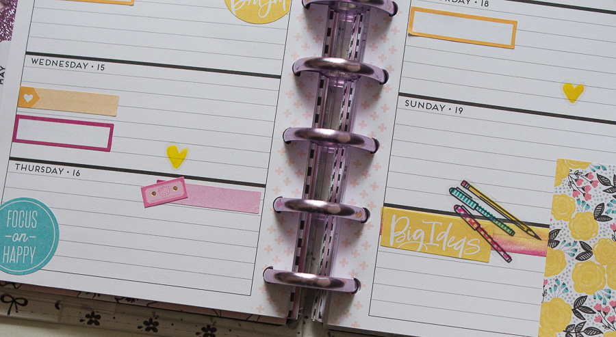 Mini Happy Planner Weekly Spread | Created by Jen Blog