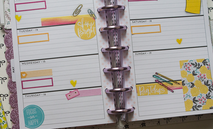 Mini Happy Planner Weekly Spread | Created by Jen Blog