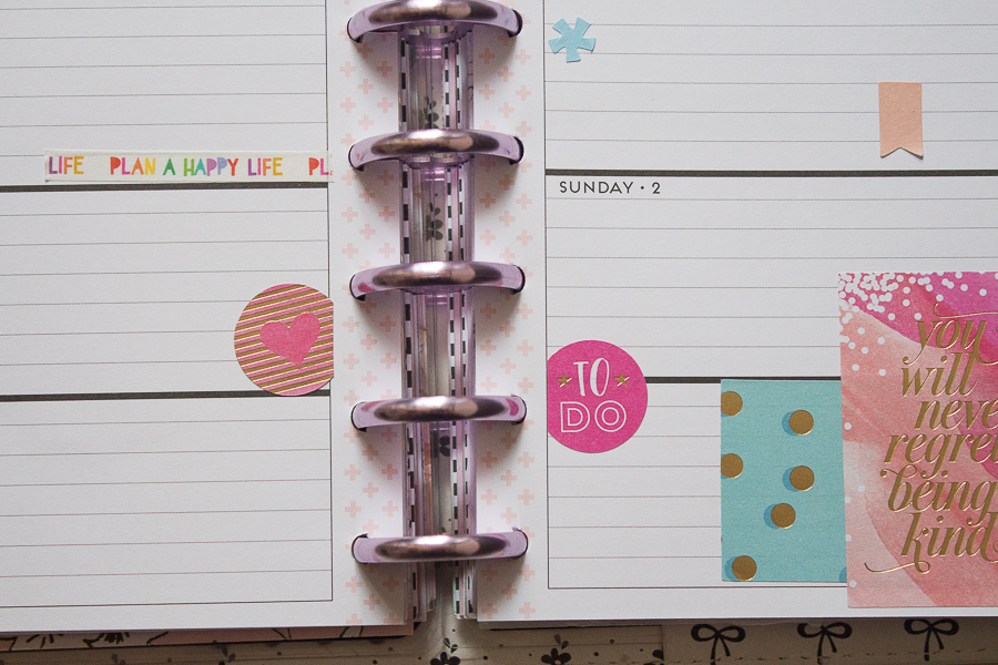 Mini Happy Planner Weekly Spread | Created by Jen Blog