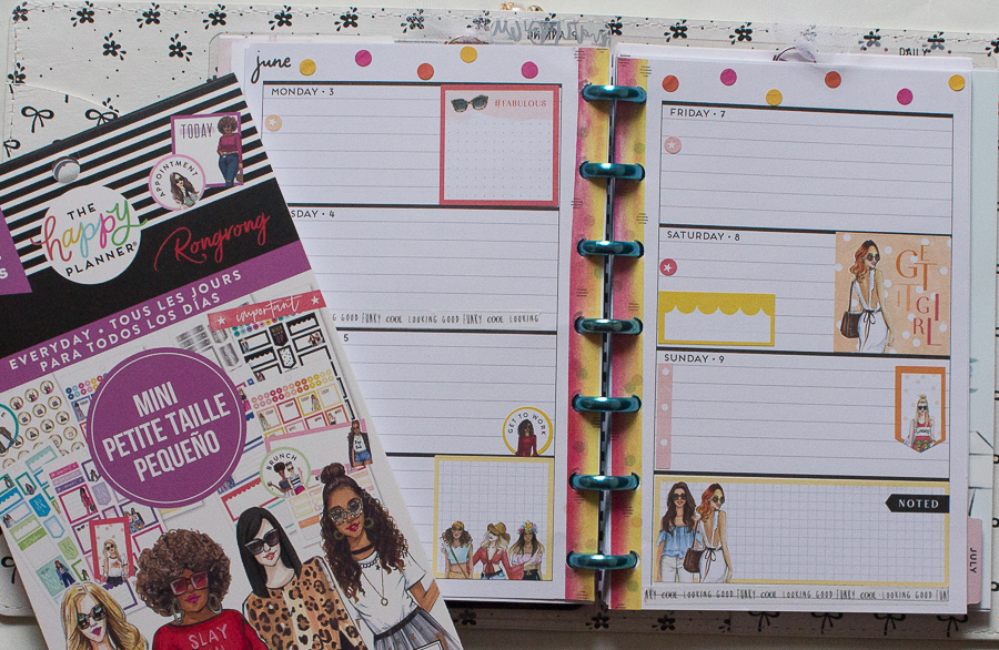 Mini Happy Planner Weekly Spread | Rongrong | Created by Jen Blog