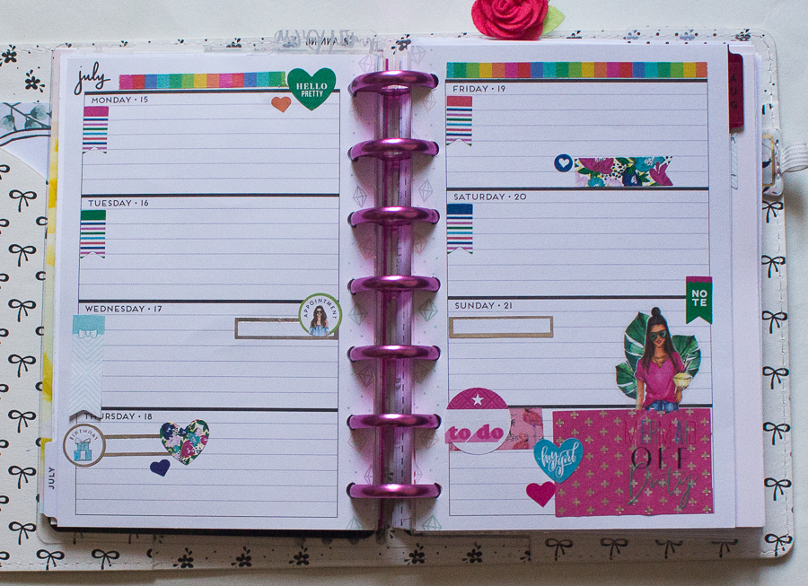 Mini Happy Planner Weekly Spread