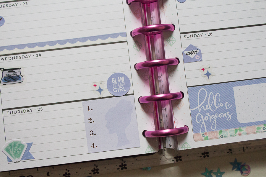 Mini Happy Planner Weekly Spread