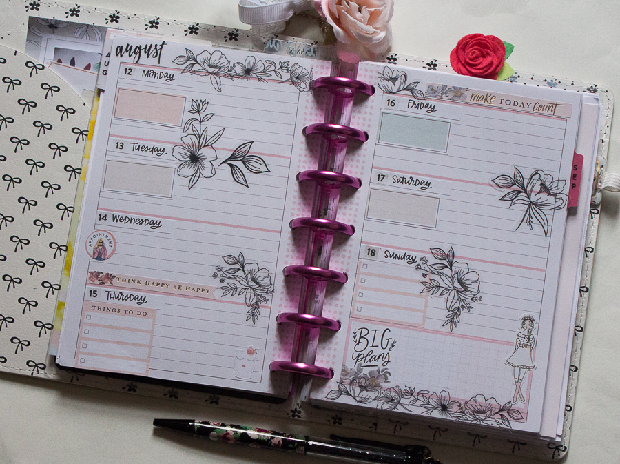 Mini Happy Planner Weekly Spread