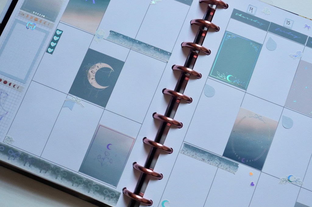 Happy Planner Weekly Spread | Moon&nbsp;Drops
