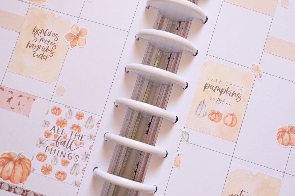 Happy Planner Weekly Spread | Fall Things