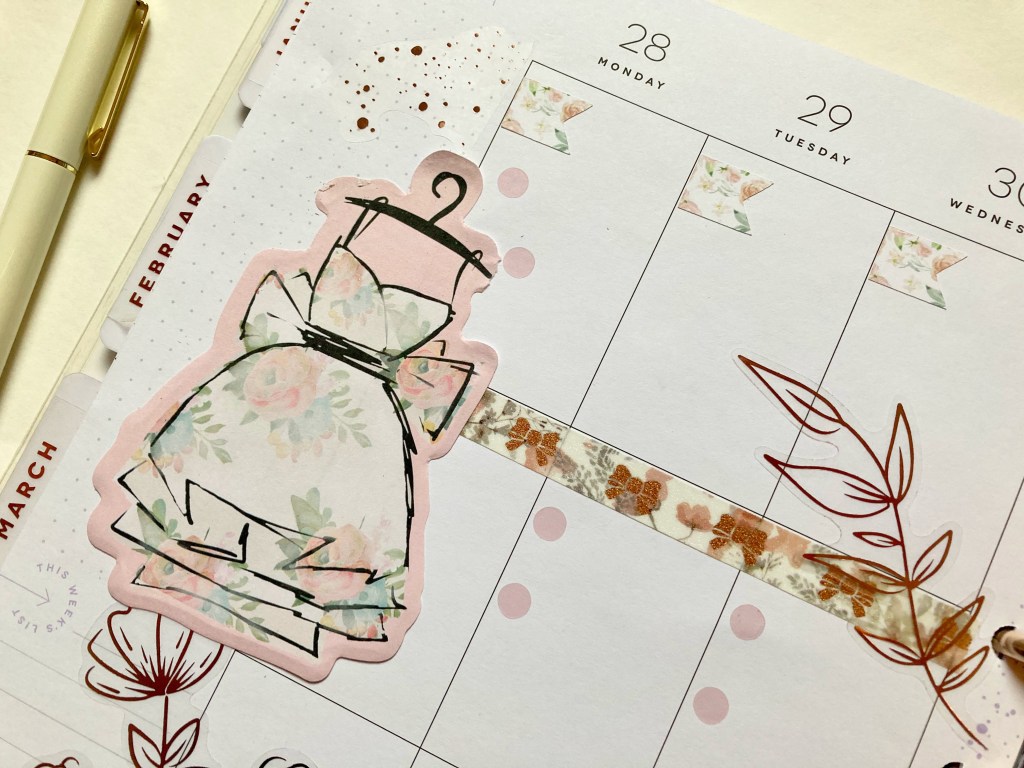 Happy Planner Weekly Spread |&nbsp;Flowers