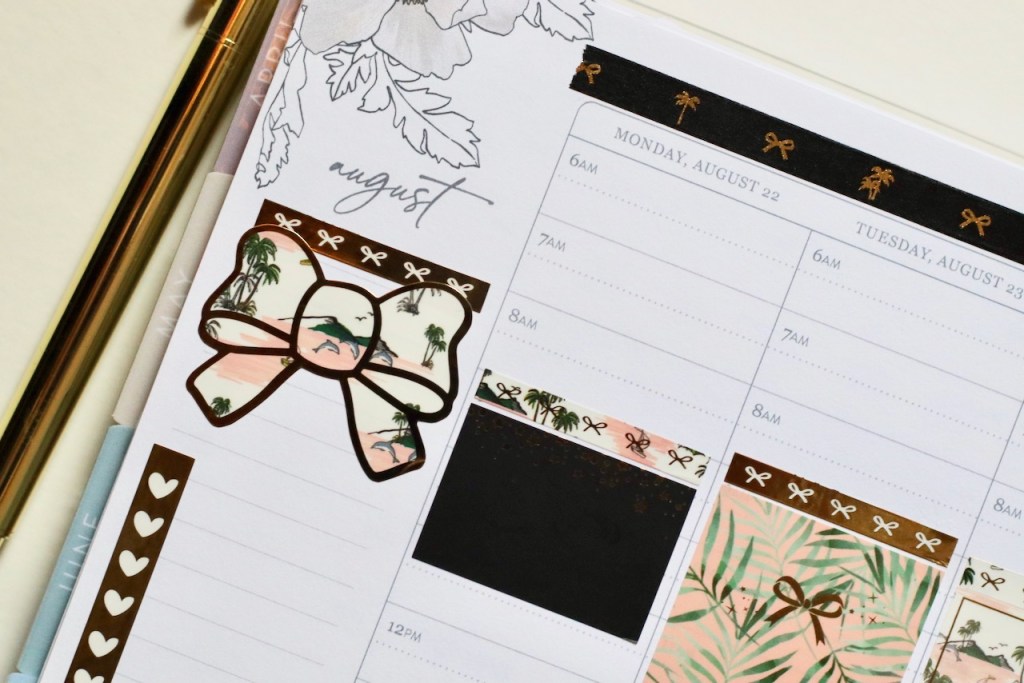 Erin Condren Weekly Spread | Black&nbsp;Palms