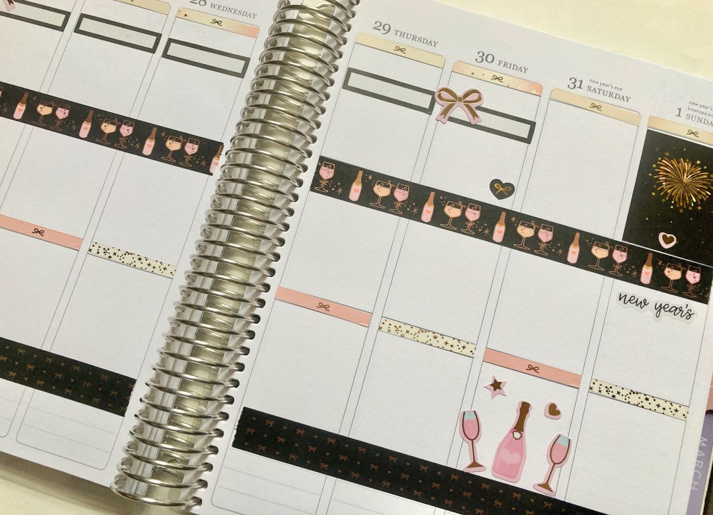 Erin Condren Weekly Spread | Happy New Year!